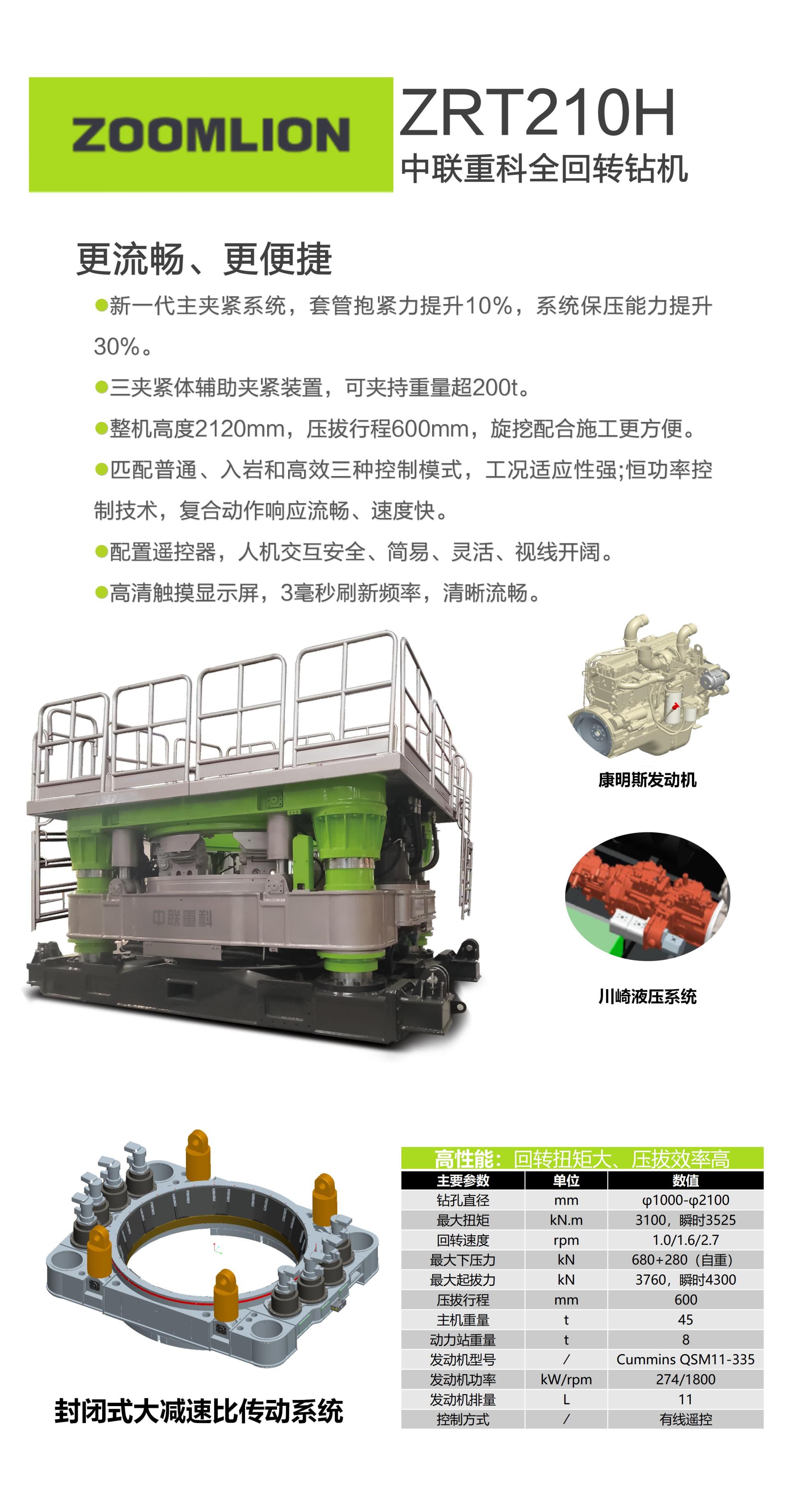 ZRT210H_产品型号_产品段位_小类_基础施工机械_工程机械_产品中心_ng电子游戏