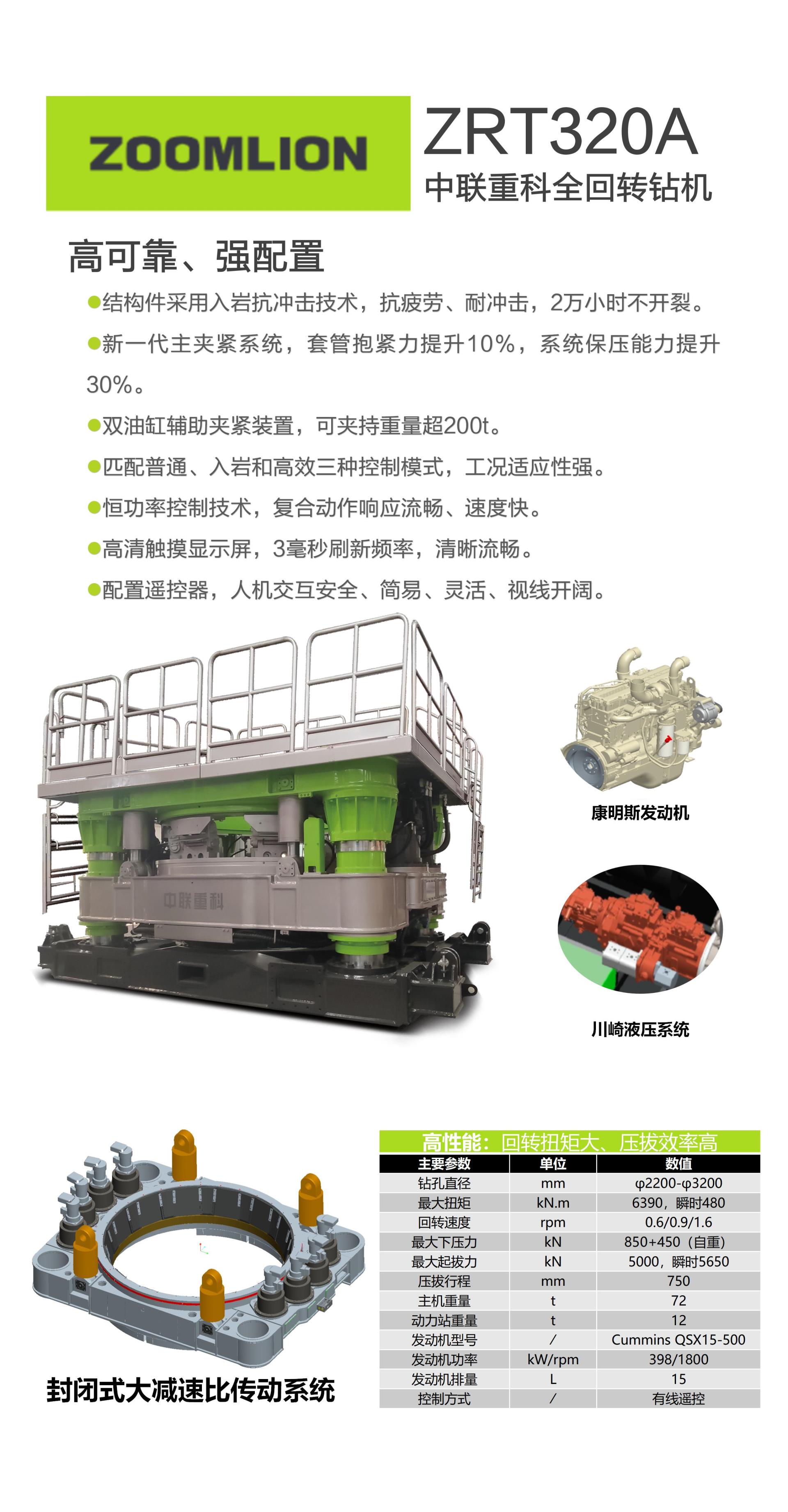 ZRT320A_产品型号_产品段位_小类_基础施工机械_工程机械_产品中心_ng电子游戏